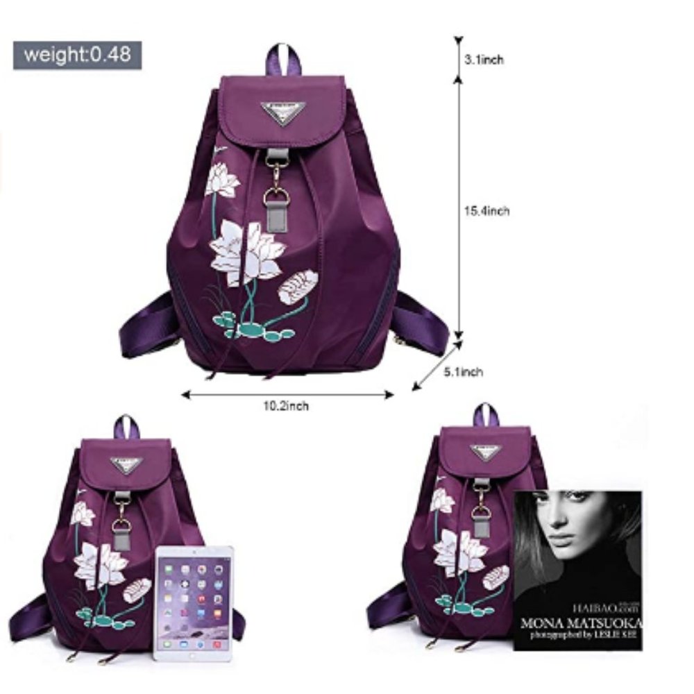 Women Backpacks Purses Vintage Backpack Anti-theft - Picture 3 of 7